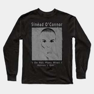 Sinead O'connor Black - Vintage Long Sleeve T-Shirt